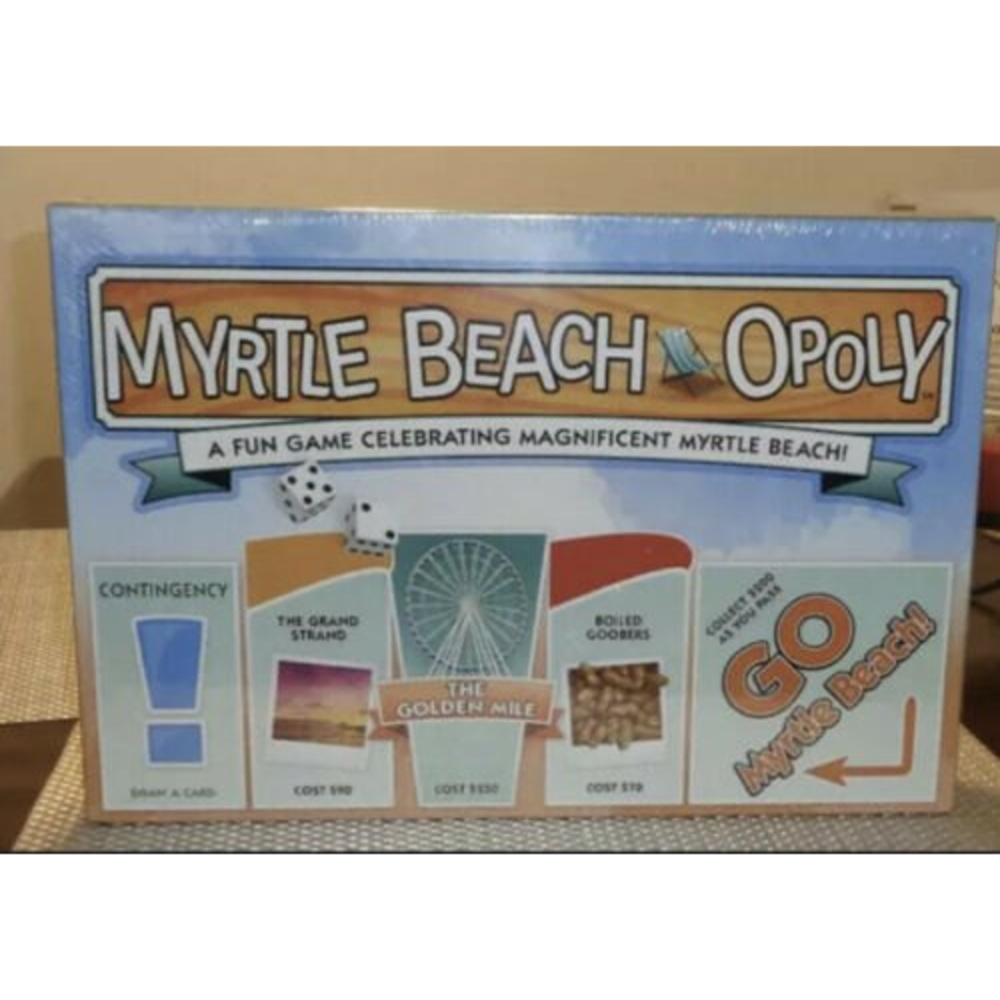 🏖 MYRTLE BEACH OPOLY GAME, MONOPOLY BOARD GAME ~ SOUTH CAROLINA BEACH Rare New